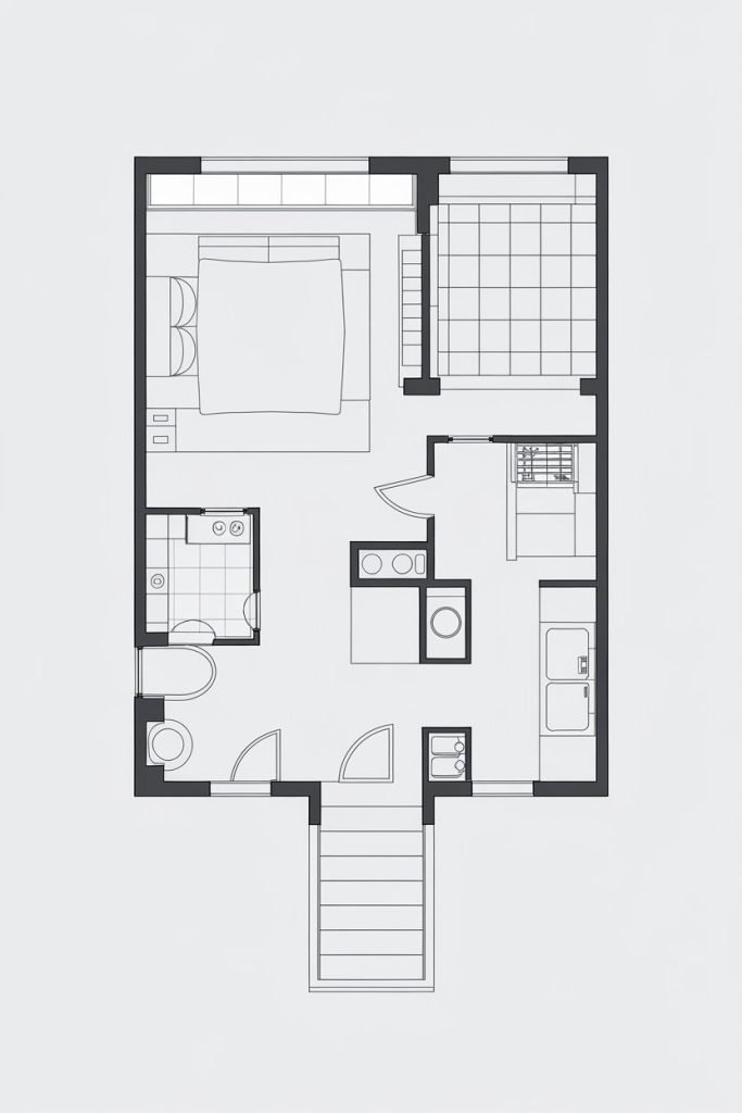  Small One-Bedroom Apartment Layout Floor Plans