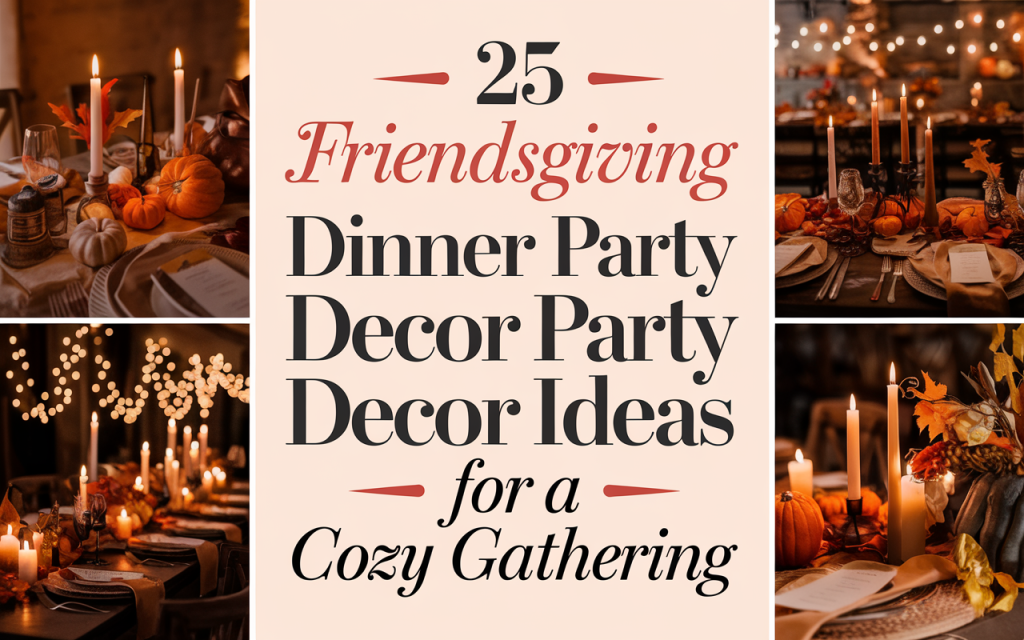 25 Friendsgiving Dinner Party Decor Ideas for a Cozy Gathering