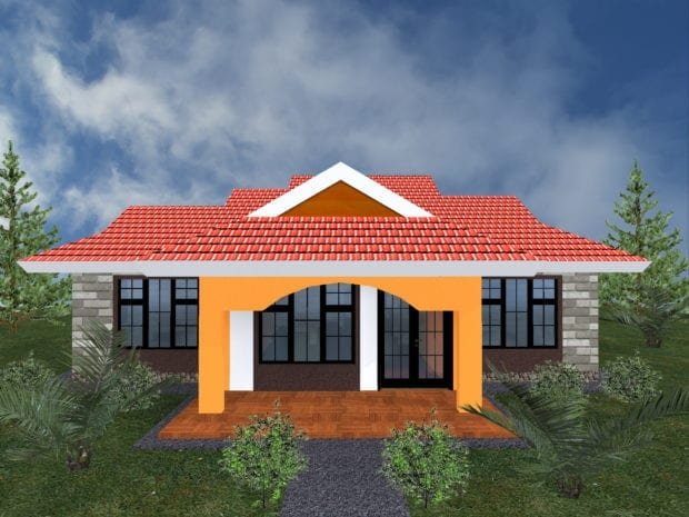 Simple 3 bedroom house plan