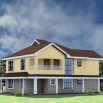 4 Bedroom house plans with attached garage.