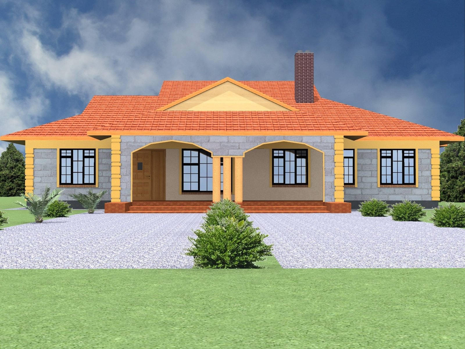 4 Bedroom House Plans Single Story HPD Consult