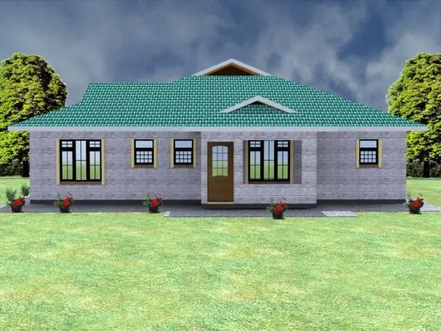 3 bedroom bungalow house plans in kenya