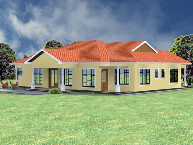 Four bedroom house plan in Kenya