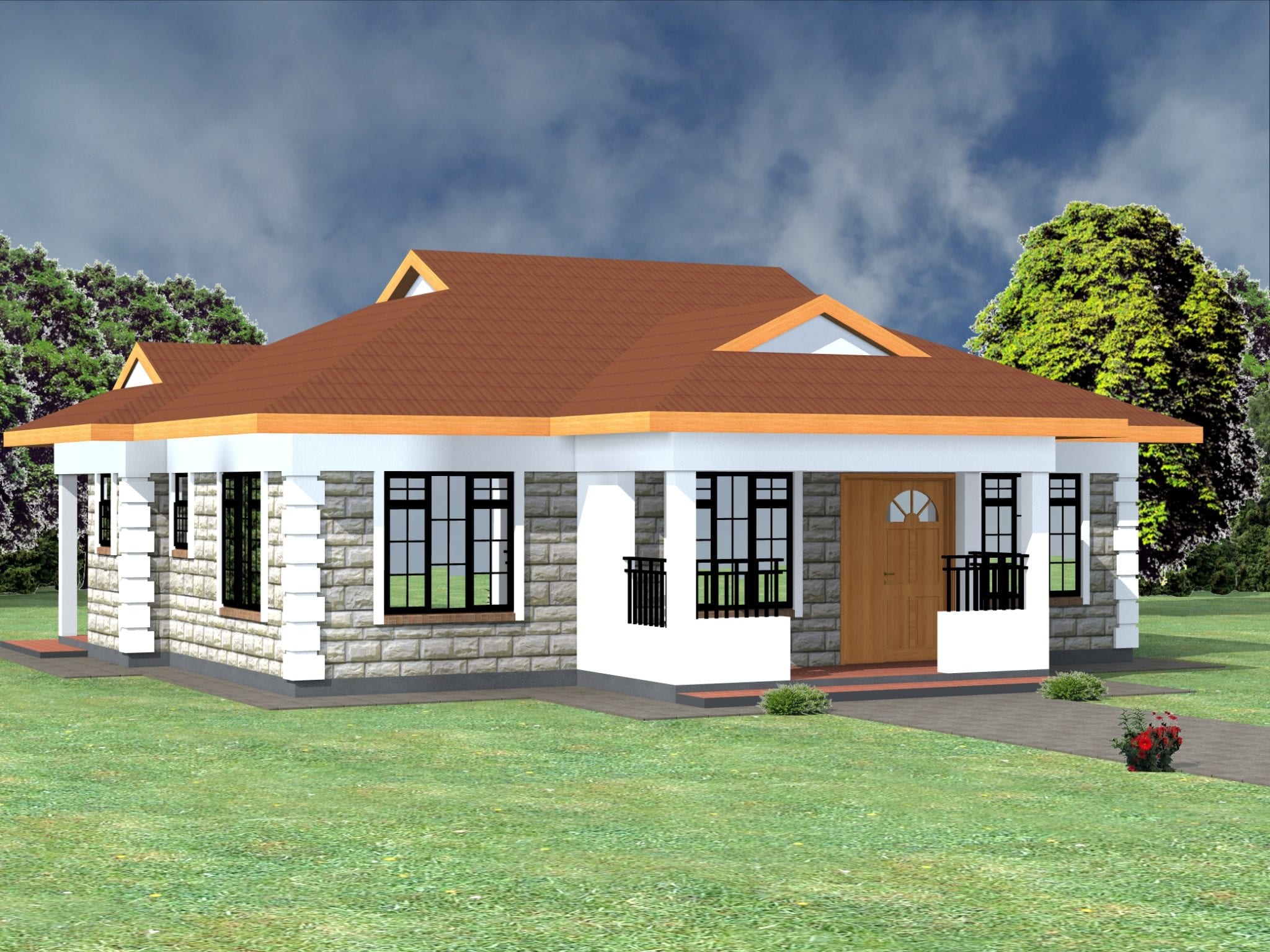 Free 3 Bedroom House Plans Design HPD Consult