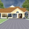 Three bedroom bungalow house plan