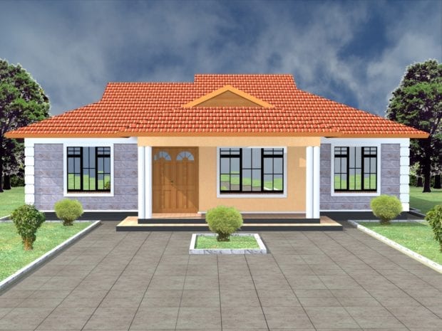 3 bedroom floor plan bungalow