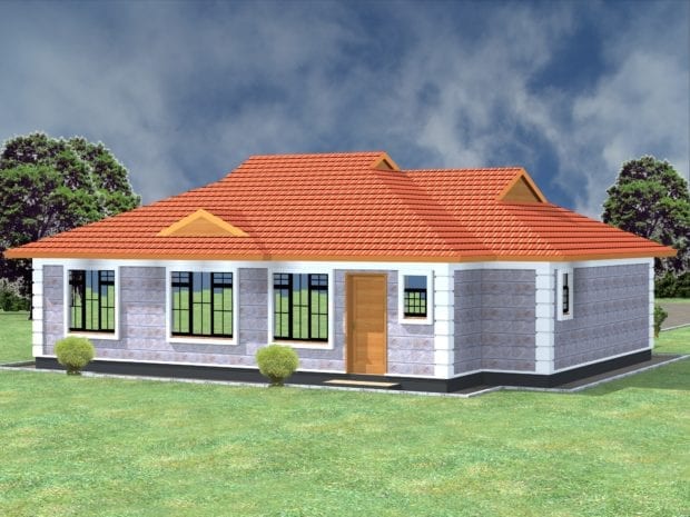 3 bedroom floor plan bungalow