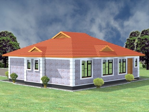 3 bedroom floor plan bungalow