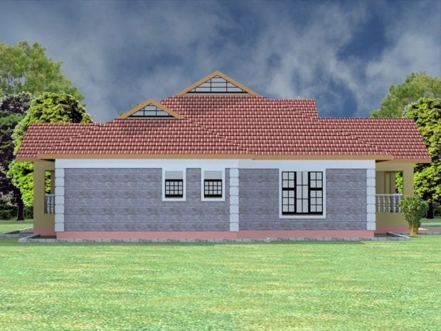 Four bedroom bungalow house plans