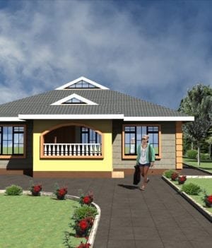 simple three bedroom house design