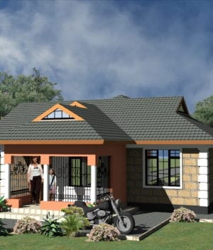 Two bedroom plan house