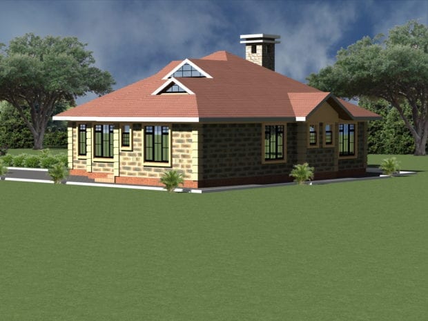 Simple four bedroom house plans
