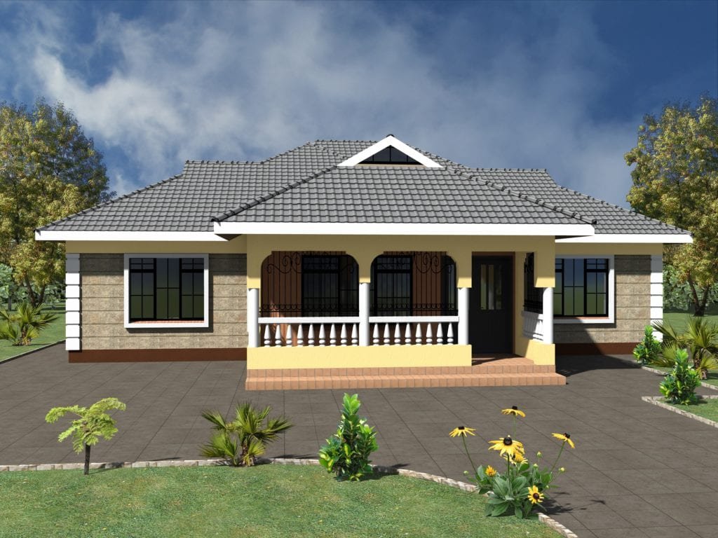 Download Simple 3-Bedroom House Design PDF (PLAN ID: 1254 B ...