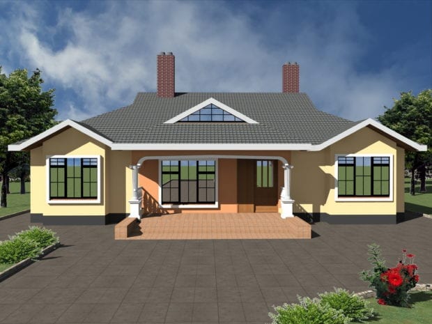 simple three bedroom house plan