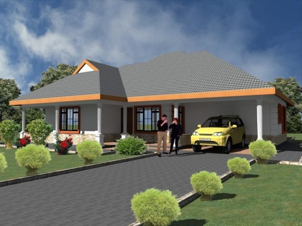 4 Bedroom Bungalow Floor Plan