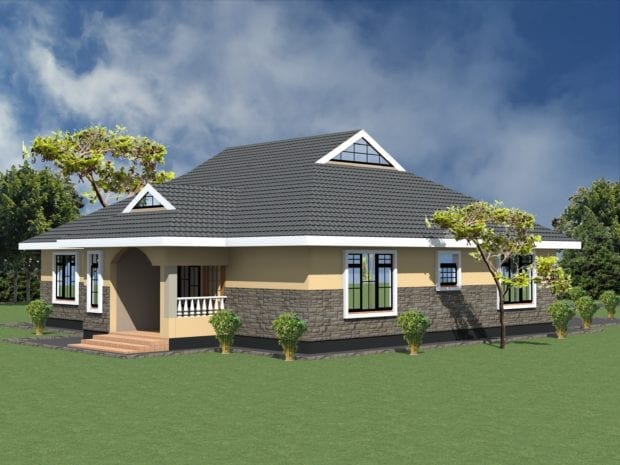 4 bedroom bungalow floor plan