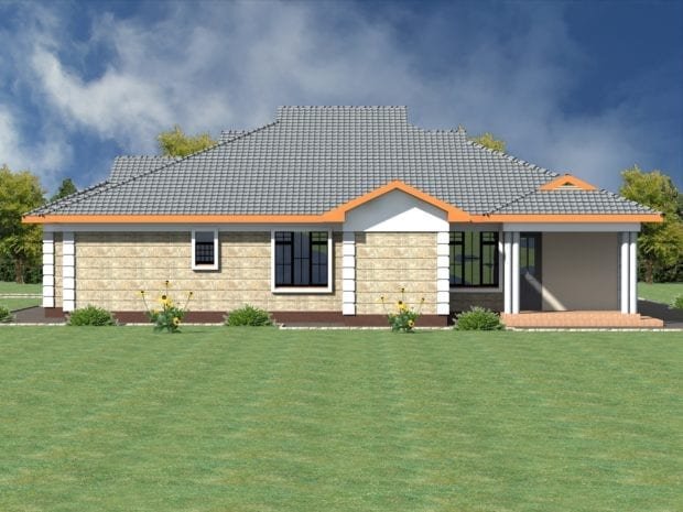 low pitch roof house plans