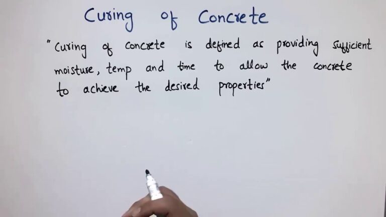 Does Rain Affect Concrete Curing? | Concrete Curing Process.