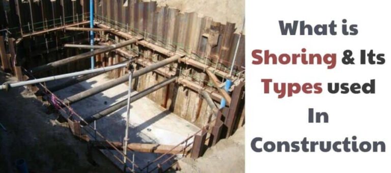 What is  Shoring and Types of Shoring used Construction