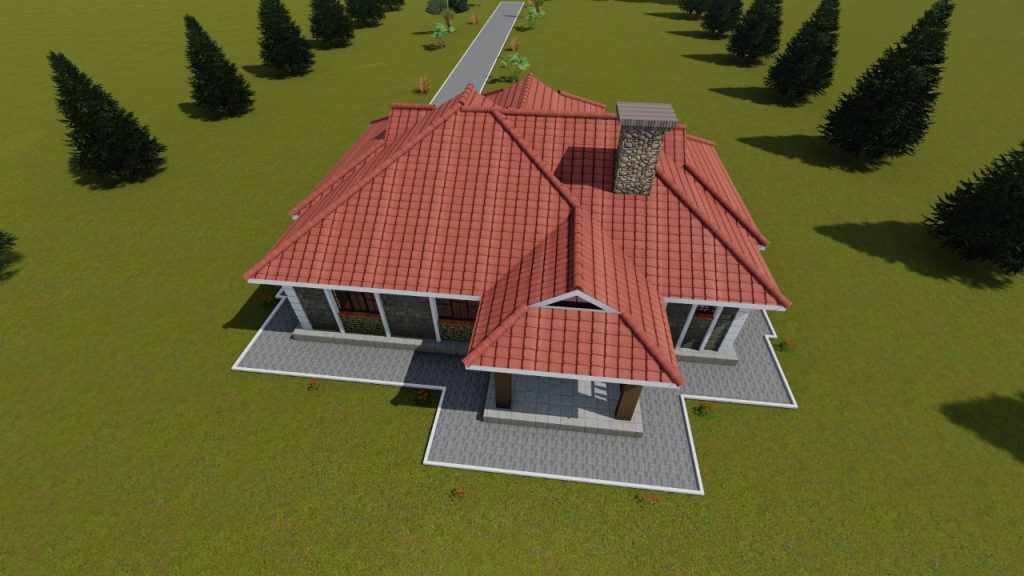 Simple Three Bedroom Bungalow House Design