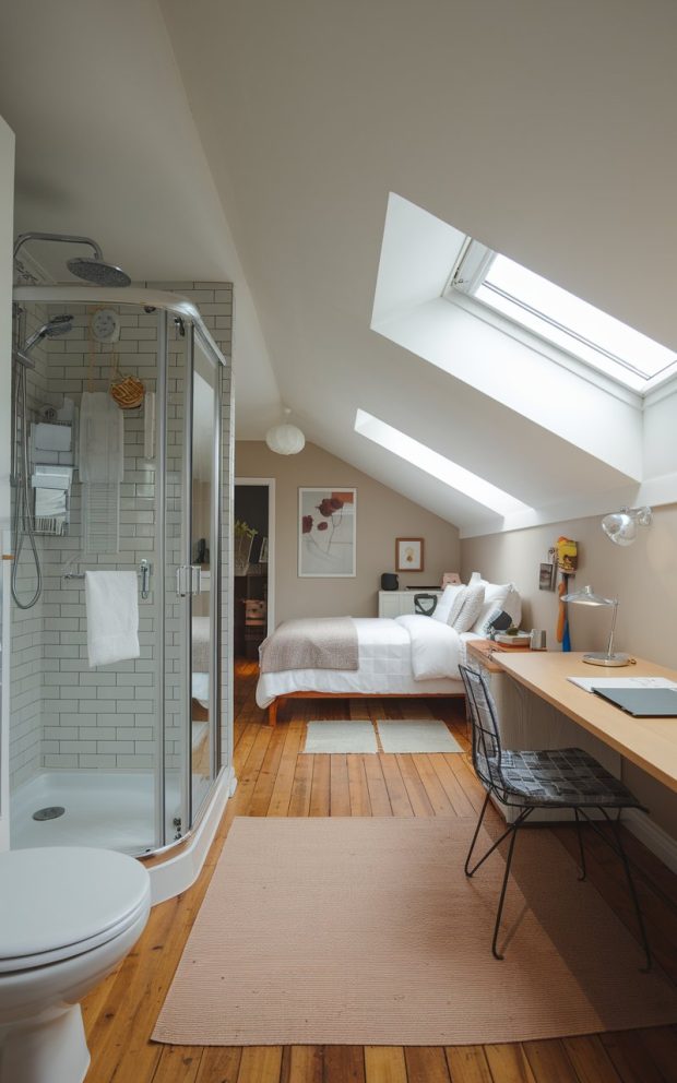 Modern Dormer Loft Conversion with Ensuite: Stylish and Space-Saving ...